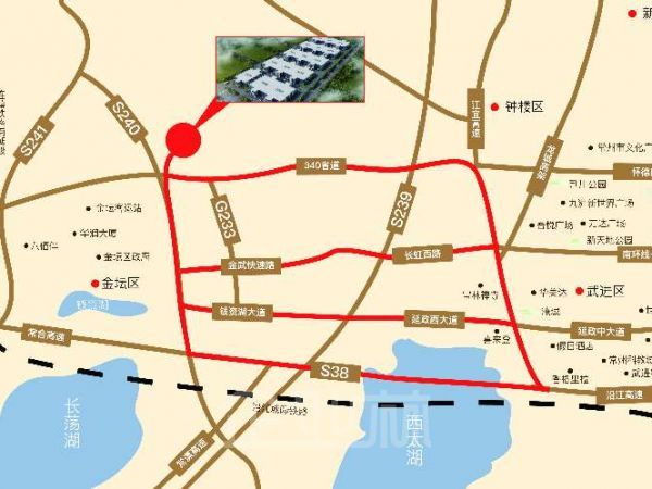 厂房正门图