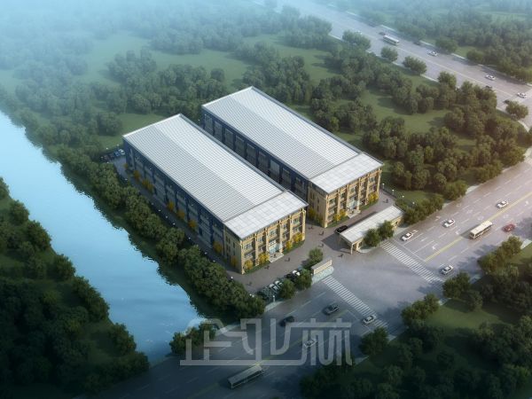 昆山市开发区新建丙类2幢双层厂房出租(有540立方的消防水池)