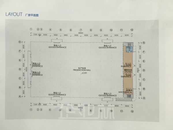 厂房正门图