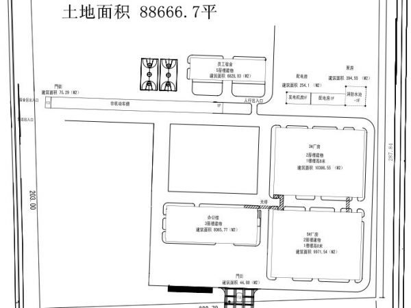 厂房正门图