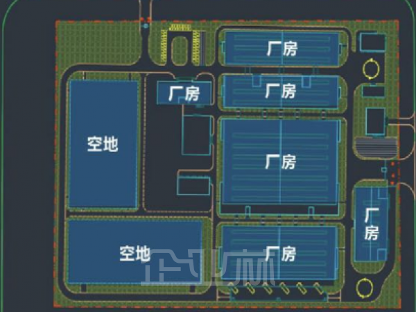 厂房正门图