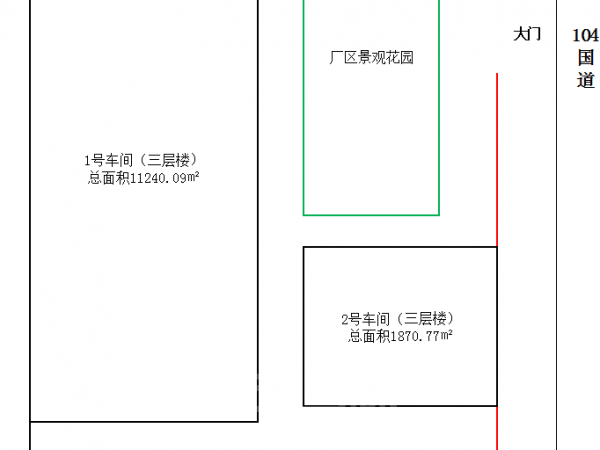 厂房正门图