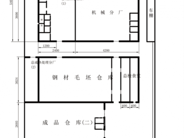厂房正门图