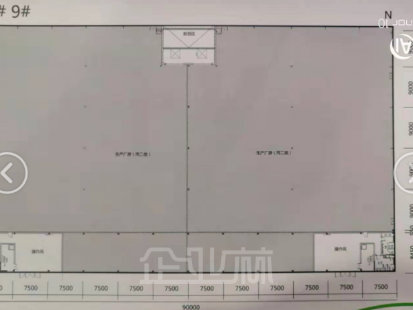 出租 常州新北区5247平米新建单层厂房 租金22元/平米/月