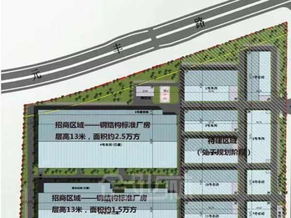 昆山高新区单层标准厂房离高速出口一公里