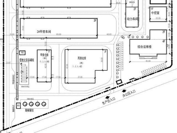 厂房正门图