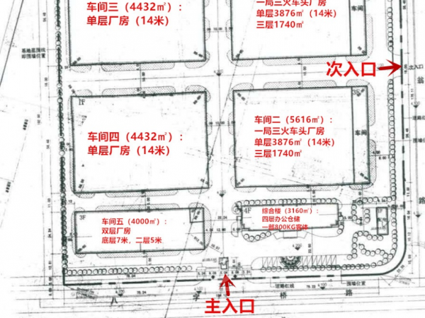 厂房正门图