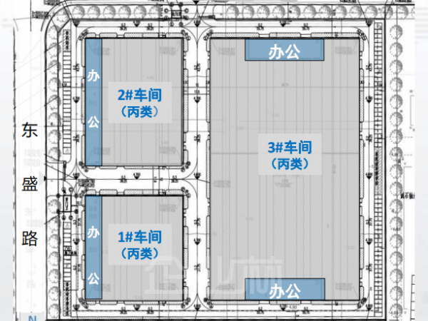 厂房正门图