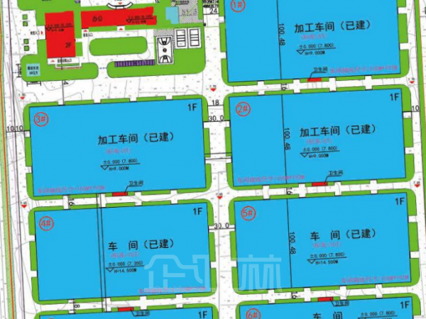 厂房正门图